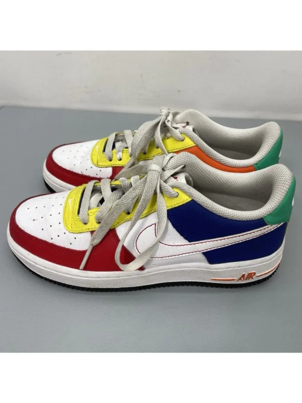 Nike Air Force 1 Low LV8 GS Rubik's Cube Sneakers Shoes Athletic Colorful Kids 4